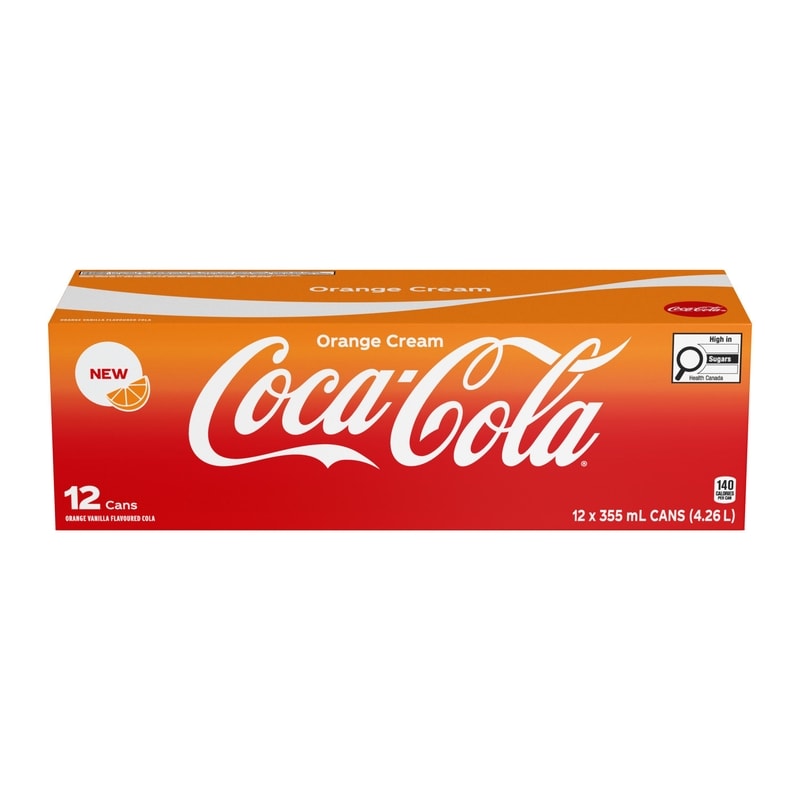 Cola Orange Cream Fridgepack Cans