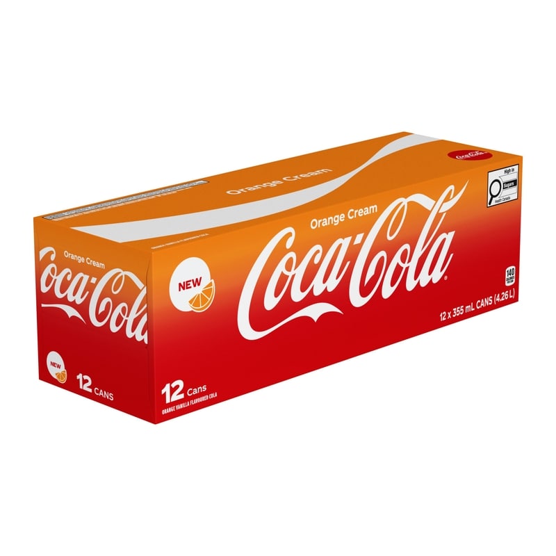 Cola Orange Cream Fridgepack Cans
