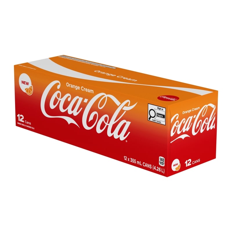 Cola Orange Cream Fridgepack Cans