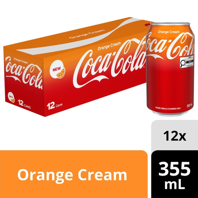 Cola Orange Cream Fridgepack Cans