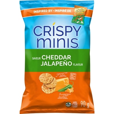 Quaker Crispy Minis, Cheddar Jalapeno 90 g, $4.21/100g