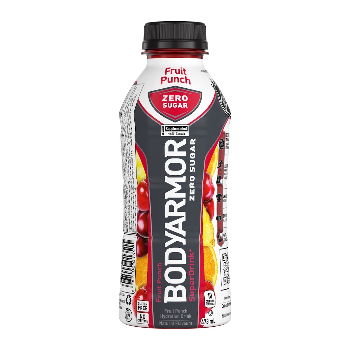 BodyArmor Superdrink Zero Sugar Hydration Drink Fruit Punch, 12-Pack 12x473.0 ml, $0.33/100ml