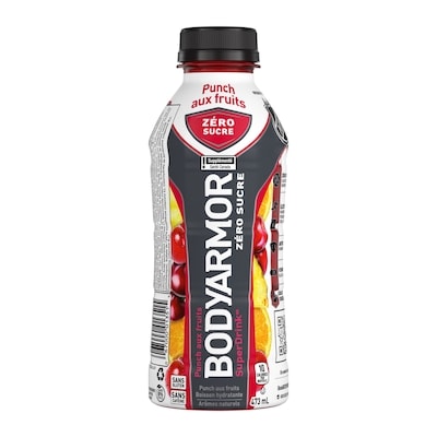 BodyArmor Superdrink zéro sucre boisson hydratante punch aux fruits paquet de 12 12x473.0 ml, 0,33 $/100ml