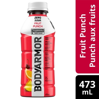 BodyArmor Zero Sugar Fruit Punch Electrolyte Sports Drink 473 ml, $0.59/100ml
