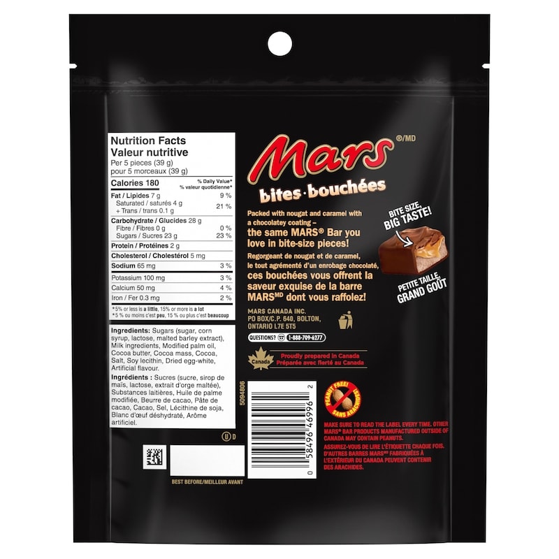 Peanut Free Chocolate Candy Bites, Sharing Bag