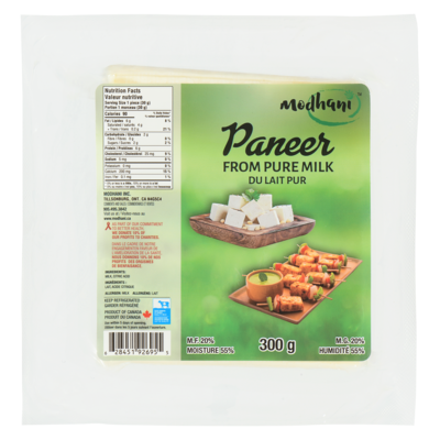 Modhani Paneer 20% M.F. 300 g, $2.00/100g