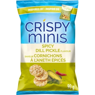 Quaker Cripsy Minis cornichon à l'aneth épicé 90 g, 3,66 $/100g