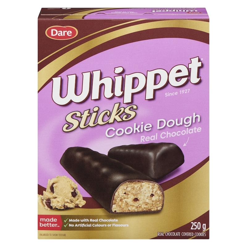 Sticks Real Chocolate Covered Cookies Cookie Dough