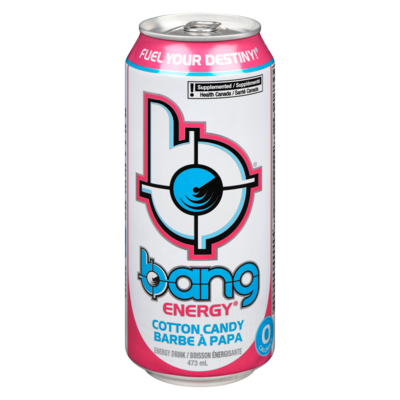 Bang Energy Drink Zero Sugar Cotton Candy 473 ml, $0.91/100ml