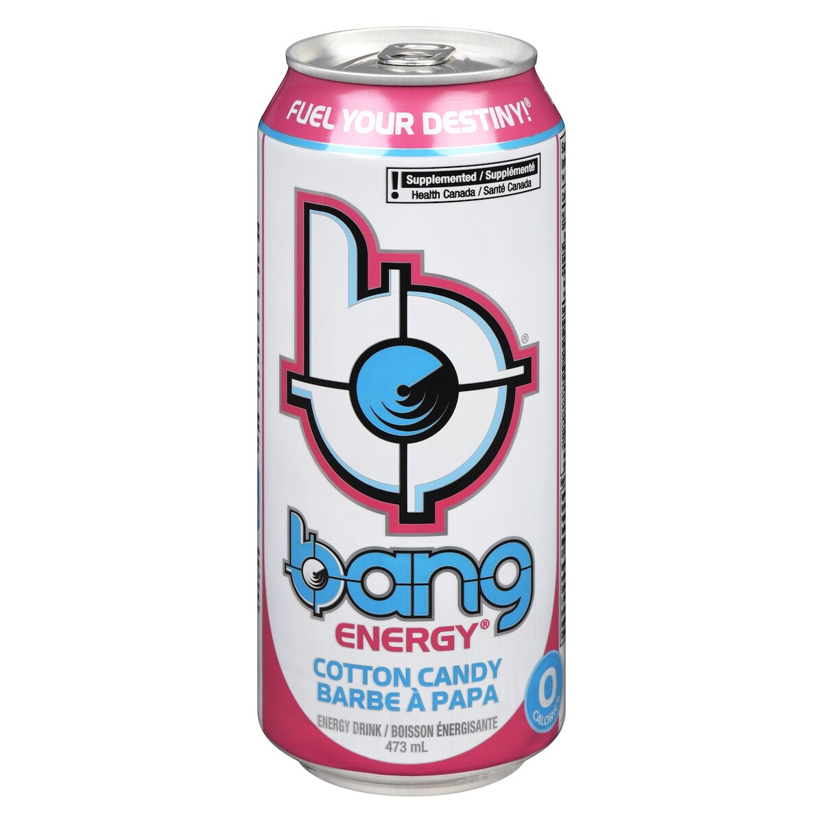Bang Boisson énergisante zéro sucre barbe à papa 473 ml, 0,80 $/100ml