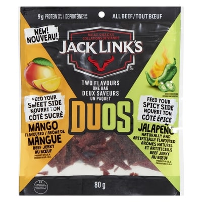 Jack Links Beef Jerky Duos All Beef 80 g, $8.74/100g