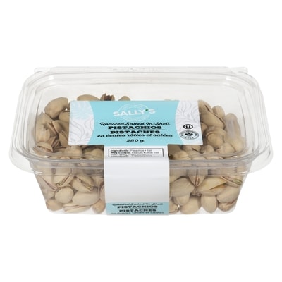 Sally Pistaches en écales rôties et salées 280 g, 3,21 $/100g
