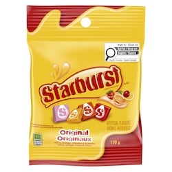 Starburst Candy Original 170 g, $2.94/100g