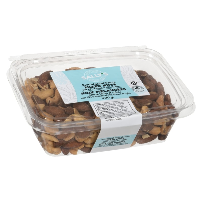Roasted Salted Deluxe Mixed Nuts With 40% Almonds And 40% Cashews