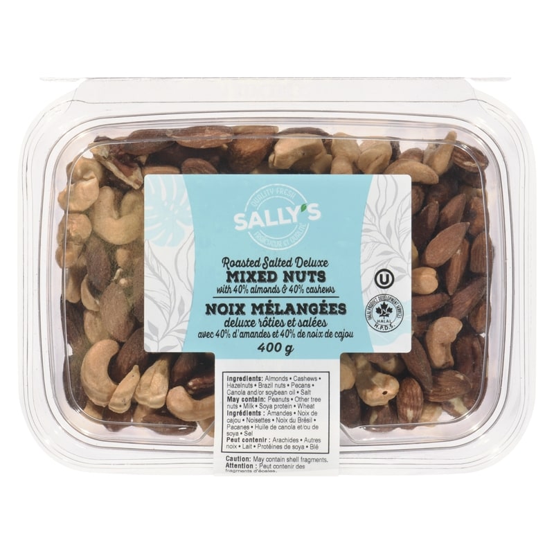 Roasted Salted Deluxe Mixed Nuts With 40% Almonds And 40% Cashews
