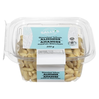 Sally Amandes entières blanchies 250 g, 2,80 $/100g