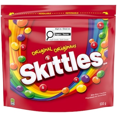 Skittles Original Chewy Candy, Bag 930 g, $1.56/100g