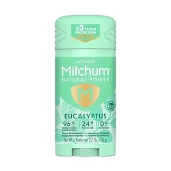 Mitchum Désodorisant en bâton mitchum femme natural power, eucalyptus 76 g, 13,80&nbsp;$/100g
