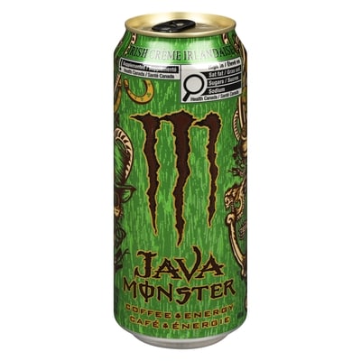 Monster Energy Java Crème Irlandaise, canette 444 ml, 0,97 $/100ml