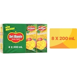 Del Monte Mango Nectar Juice Boxes 8x200.0 ml, $0.12/100ml