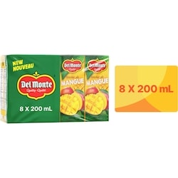 Del Monte Boîtes à boire Nectar de mangue 8x200.0 ml, 0,31 $/100ml