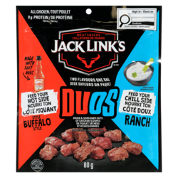 Jack Links Chicken Bites Duos All Chicken 80 g, $9.99/100g