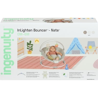 INGENUITY Inlighten Bouncer Nate 0m-6m 1 ea, $84.99/1ea