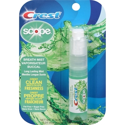 Crest Scope vaporisateur buccal menthe longue durée 7 ml, 85,71 $/100ml