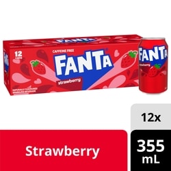 FANTA Soda Strawberry Fridge Pack Cans 12x355.0 ml, $0.19/100ml