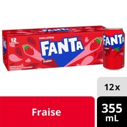 Fanta Soda Fraise Fridge Pack Cannettes 12x355.0 ml, 0,21 $/100ml