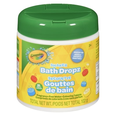 Crayola Shaker Bath Dropz 3+ 102 g, $9.80/100g