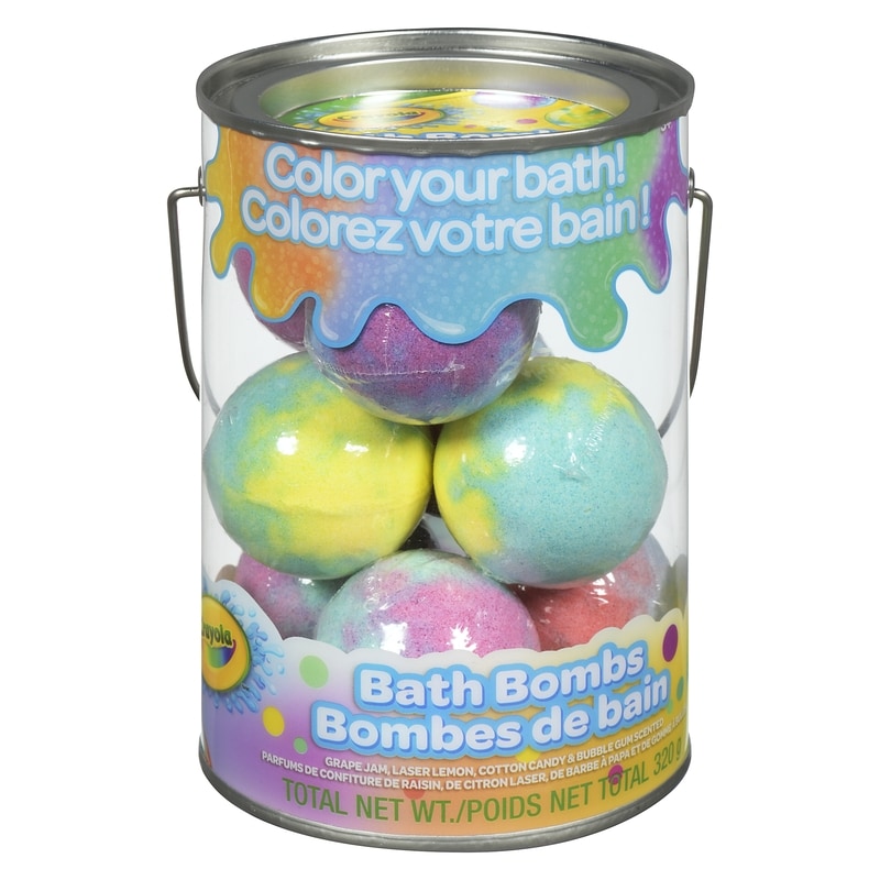 Bath Bombs Grape Jam, Laser Lemon, Cotton Candy & Bubble Gum Scented 3+