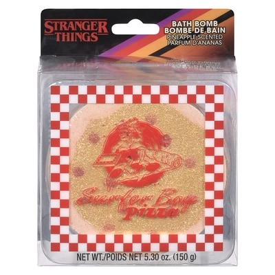 STRANGER THINGS Bath Bomb Surfer Boy Pizza Pineapple Scented 150 g, $3.33/100g