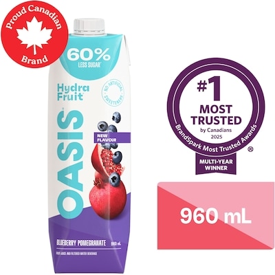 Oasis HydraFruit Blueberry Pomegranate Fruit Juice 960 ml, $0.24/100ml