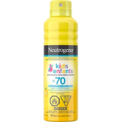 Neutrogena Kids Sunscreen Spray, Water Resistant, Spf 70 184 g, $9.78/100g