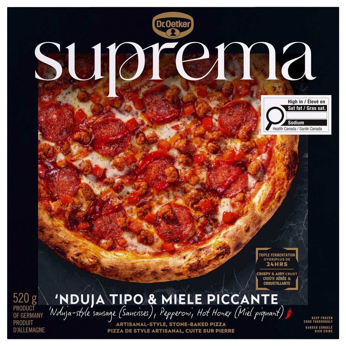 Dr. Oetker Suprema 'Nduja Tipo & Miele Piccante Pizza