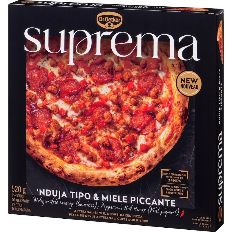 Suprema Artisanal-Style, Stone-Baked Pizza 'nduja Tipo & Miele Piccante