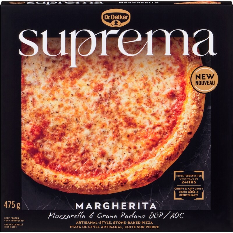 Suprema Artisanal-Style, Stone-Baked Pizza Margherita