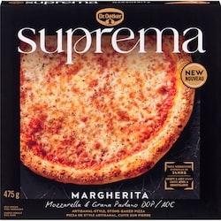 Dr. Oetker Suprema pizza de style artisanal, cuite sur pierre margherita 475 g, 1,68 $/100g