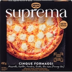 Dr Oetker Suprema Artisanal-Style, Stone-Baked Pizza Cinque Formaggi 492 g, $1.52/100g