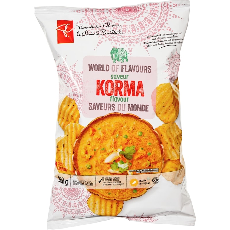World of Flavours Korma Flavour Rippled Potato Chips