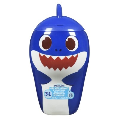 Baby Shark Baby shark 3-en-1 gel douche, shampoing et revitalisant parfum de baies 3+ 414 ml, 1,69 $/100ml