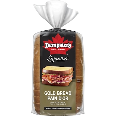 Dempster Signature Gold Bread Brioche Style Bread 600 g, $0.80/100g