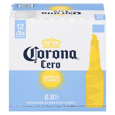 Corona Cero bière sans alcool avec arôme naturel et vitamine d 12x330.0 ml, 0,61 $/100ml