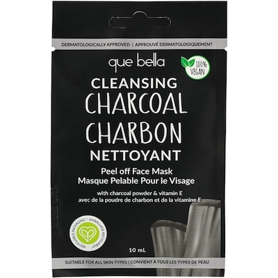 Que Bella Masque pelable pour le visage charbon nettoyant 10 ml, 39,90 $/100ml