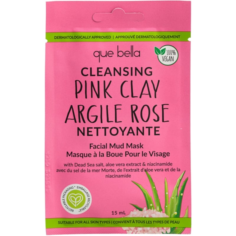 Facial Mud Mask, Pink Clay
