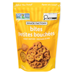 The Snack Factory Pretzel Crisps Bite-Sized Pretzels Honey Mustard