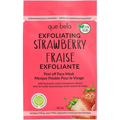 Que Bella Peel Off Face Mask, Exfoliating Strawberry 10 ml, $39.90/100ml