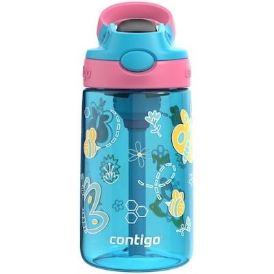 Contigo Aubrey Leak-Proof Spill-Proof Water Bottle, Blue Raspberry Butterlies 1 ea, $15.00/1ea