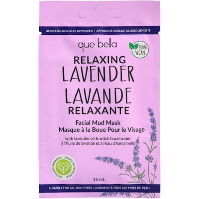 Que Bella Masque à la boue pour le visage lavande relaxante 15 ml, 26,60 $/100ml